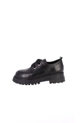 Picture of MISS LIZA 70012 R3163-02 Black-Leather Men Daily Shoes