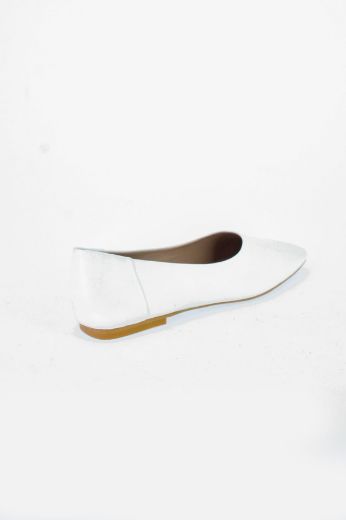 Picture of SERKAN YALGI 25740 1180 DERI WHITE Women Daily Shoes