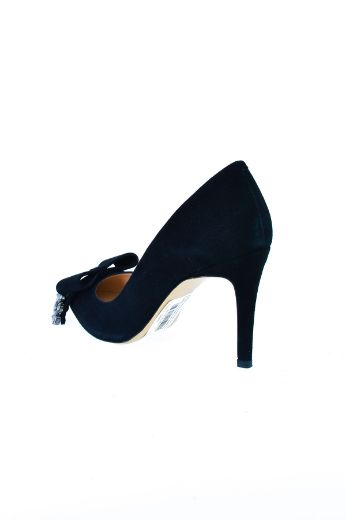 Picture of SERKAN YALGI 25086 939 DERI BLACK Women Heeled Shoes