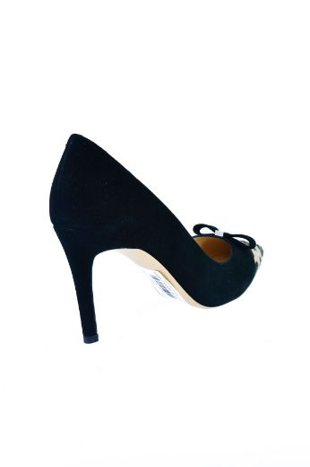 Picture of SERKAN YALGI 25047 501-939 DERI BLACK Women Heeled Shoes