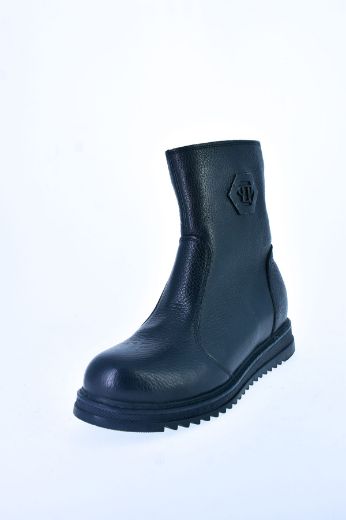 Picture of AKTAŞ ÇOCUK T-PP 226-27-30 KURK BLACK Kids Boots