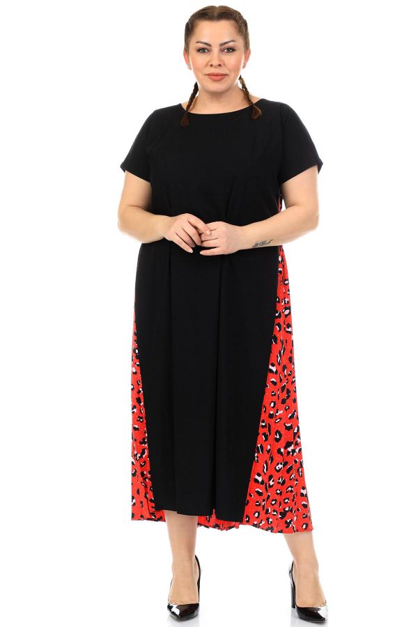 Picture of Aluch 8029 BB RED Plus Size Women Dress 