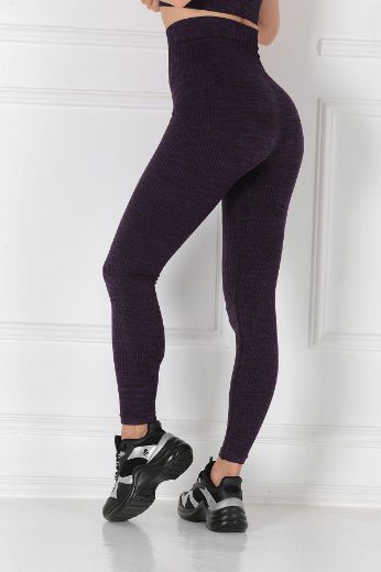 Picture of Penyelux A7123V5 ACTIVEWEAR SEAMLESS PURPLE Women Tight