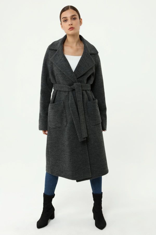 Picture of Carlioni BKP.021.007 DARK GREY Women Puffer Coat