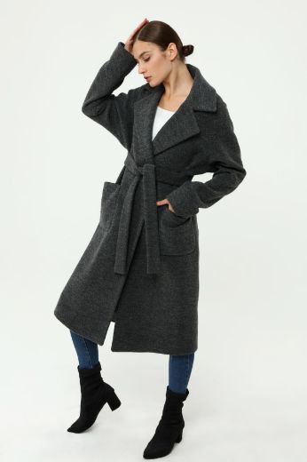 Picture of Carlioni BKP.021.007 DARK GREY Women Puffer Coat