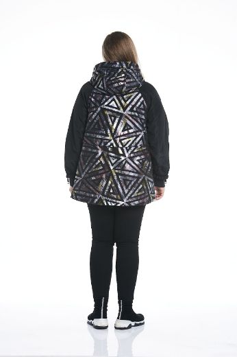 Picture of Aysel 61716-44 BLACK Plus Size Women Puffer Coat 