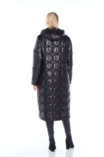 Picture of Aysel 10393-50 BLACK Plus Size Women Coat 