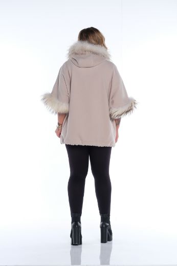 Picture of Aysel 3890-56 BEIGE Plus Size Women Jacket 