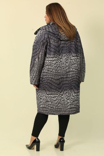 Picture of Aysel 71240xl-50 GREY Plus Size Women Coat 