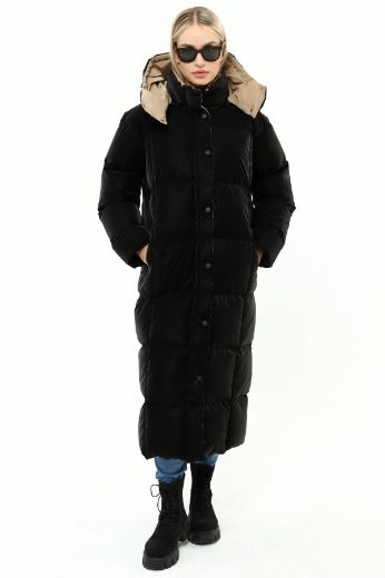 Picture of Carlioni BT.022.001 BLACK Plus Size Women Puffer Coat 