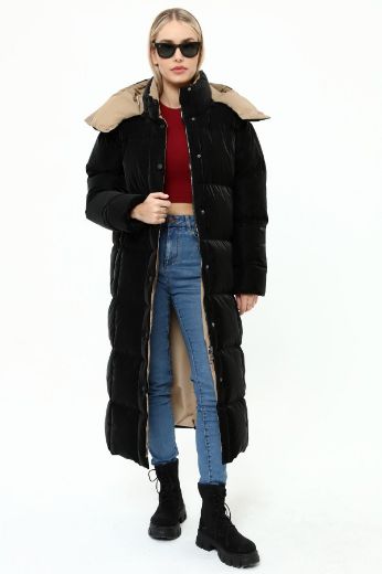 Picture of Carlioni BT.022.001 BLACK Plus Size Women Puffer Coat 