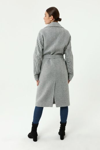 Picture of Carlioni BKP.021.007 GRAY-10 Plus Size Women Coat 