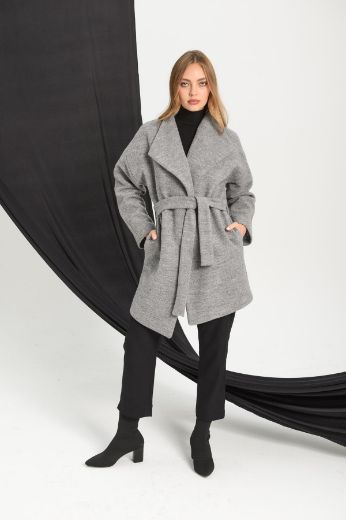 Picture of Steps 22-3036 GREY Women Coat