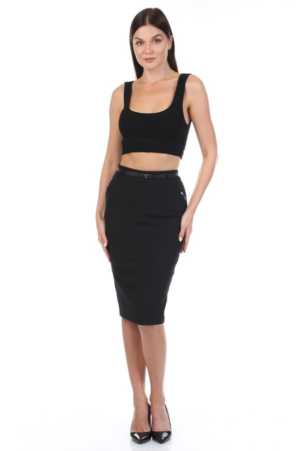 Picture of Vangeliza 8232 BLACK Women Skirt
