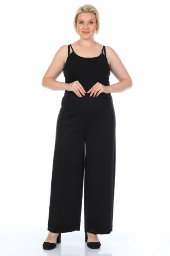 Picture of Wioma 4255xl BLACK Plus Size Women Pants 