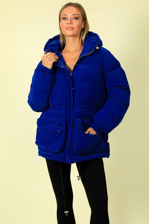 Picture of Cornelli BT021047 SAX Women Puffer Coat