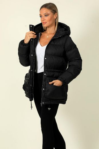 Picture of Cornelli BT021047 BLACK Women Puffer Coat