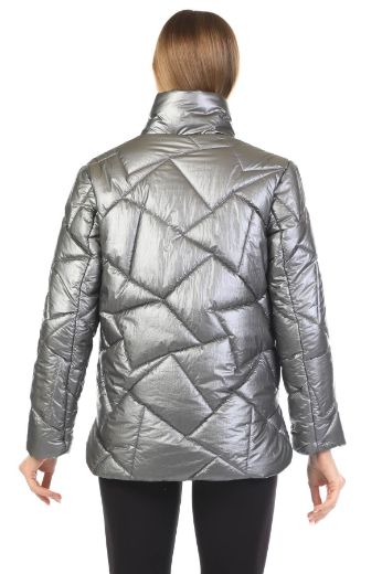 Picture of Le Pole 4001 GREY Women Puffer Coat
