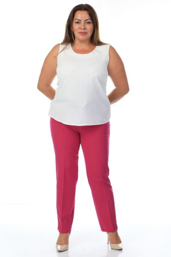 Picture of Sandrom 2109xl PINK Plus Size Women Pants 