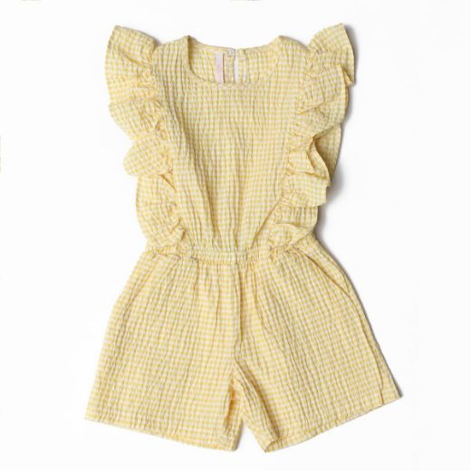 Picture of Nanica 222805 YELLOW Girl Overalls