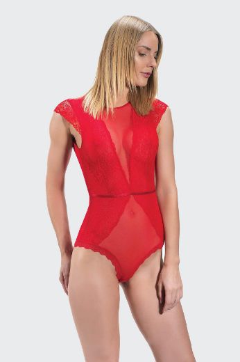 Picture of Cottonhill CH18701109KR RED Womens Bodysuit