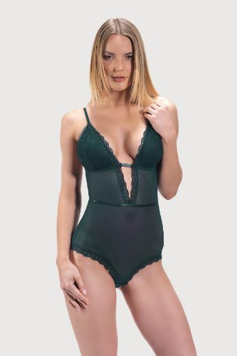 Picture of Cottonhill CH18751107TY GREEN Womens Bodysuit