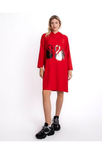 Picture of Design By Az 1023 RED Women Sportswear