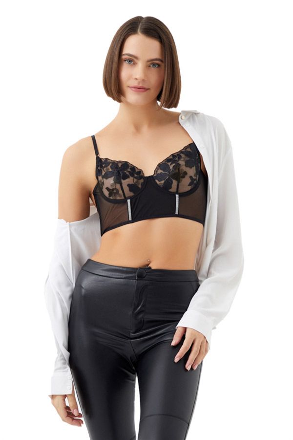 Cottonhill CH10531107SY SIYAH Kadın Bralet resmi