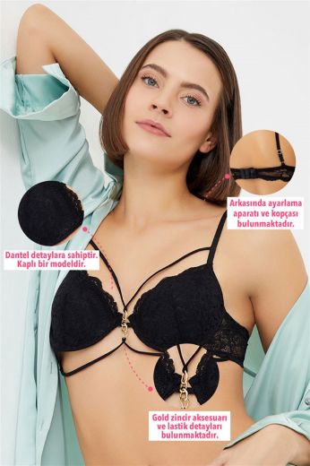 Cottonhill CH10491106SY SIYAH Kadın Bralet resmi