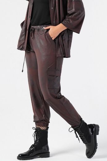 Picture of Nelly 220450063-bordo BURGUNDY Plus Size Women Pants 