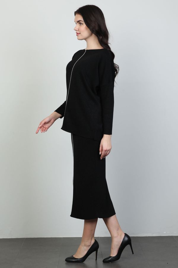 Picture of First Orme 2955 BLACK WOMANS SKIRT SUIT 