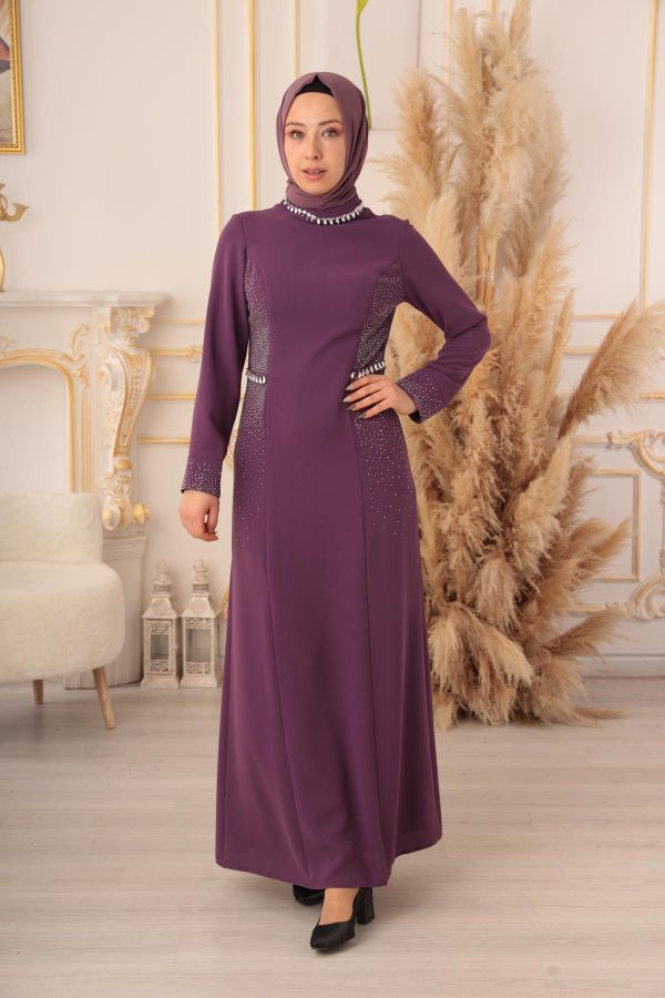 Picture of Tuana Life 1070 LAVENDER Plus Size Women Dress 