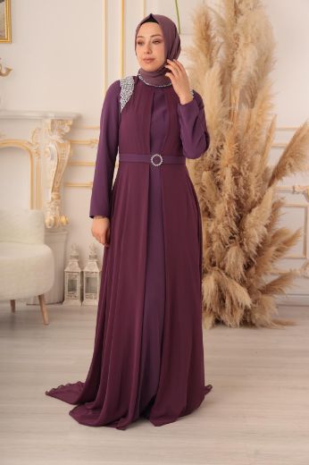 Picture of Tuana Life 1040 LAVENDER Plus Size Women Dress 