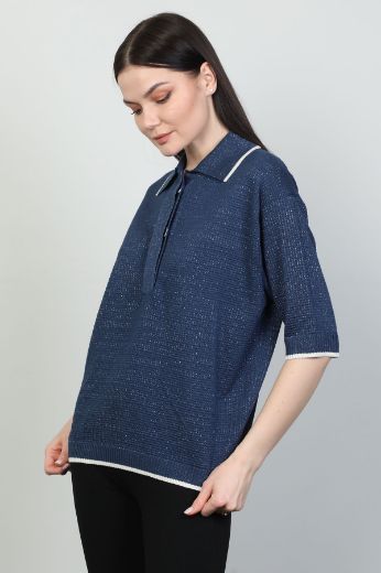 Picture of First Orme 2995 NAVY BLUE Women Blouse