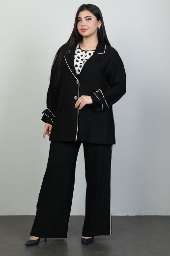 Picture of Dalida 47008xl BLACK Plus Size Women Suit