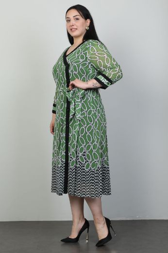 Picture of Dalida 45416xl GREEN Plus Size Women Suit