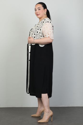 Picture of Dalida 45421xl BLACK Plus Size Women Dress 