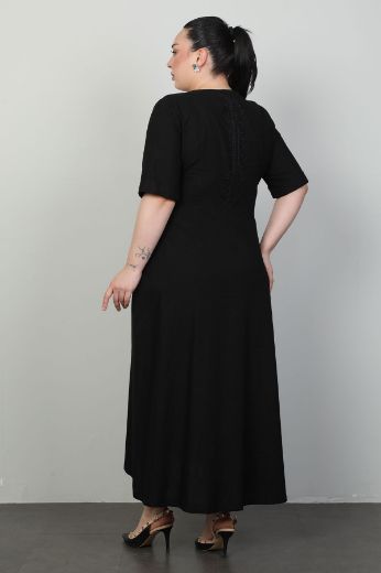 Picture of Dalida 47427xl BLACK Plus Size Women Dress 