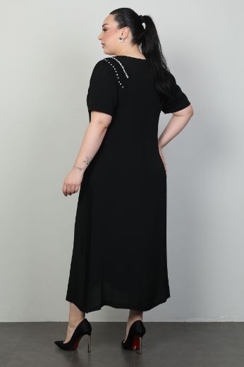 Picture of Dalida 47444xl BLACK Plus Size Women Dress 