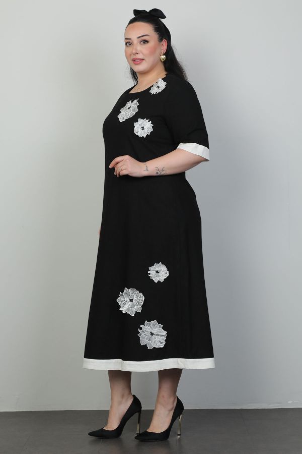 Picture of Dalida 47439xl BLACK Plus Size Women Dress 