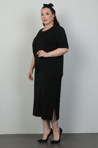 Picture of Dalida 47413xl BLACK Plus Size Women Dress 