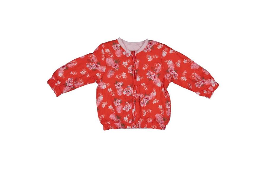 Picture of Bebepan 3976 POMEGRANATE FLOWER Girl Cardigan