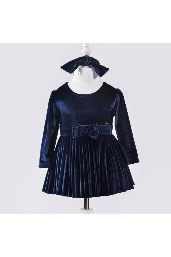 Picture of Bebüş 13915 NAVY BLUE Baby Dress