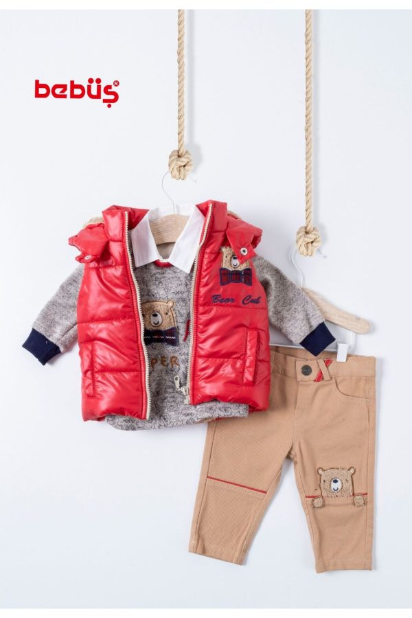 Picture of Bebüş 12627 RED Baby Suit