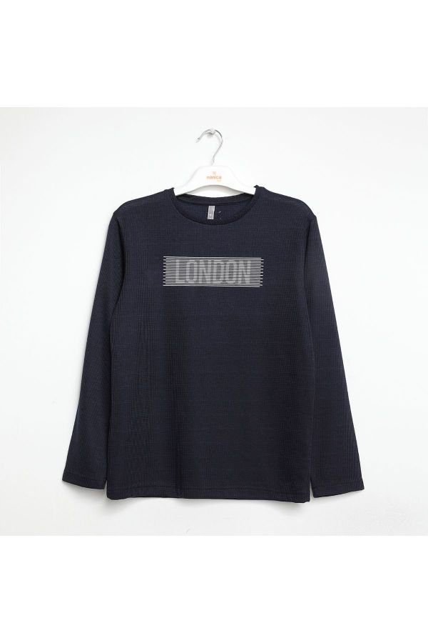 Picture of Nanica 322308 NAVY BLUE Boy Sweatshirt