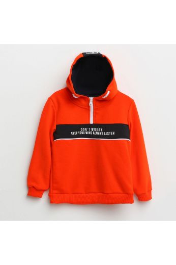 Picture of Nanica 321345 ORANGE Boy Sweatshirt