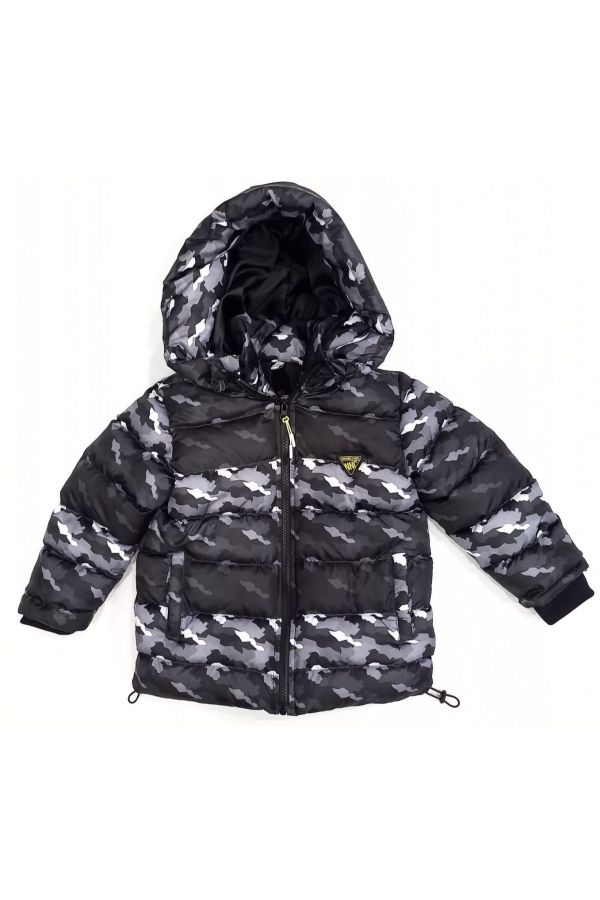 Picture of Nanica 323514 BLACK Boy Puffer Coat