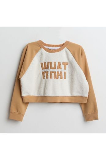 Picture of Nanica 421303 BEIGE Girl Sweatshirt