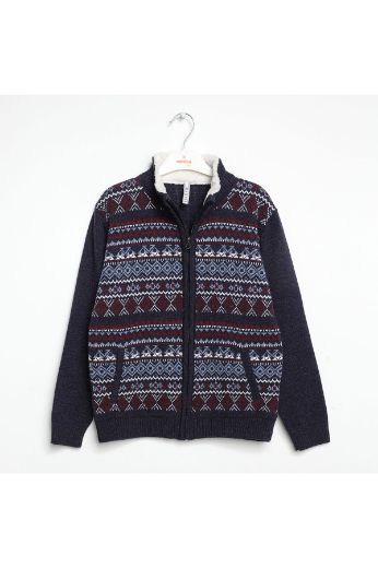 Picture of Nanica 322413 NAVY BLUE Boys Cardigan