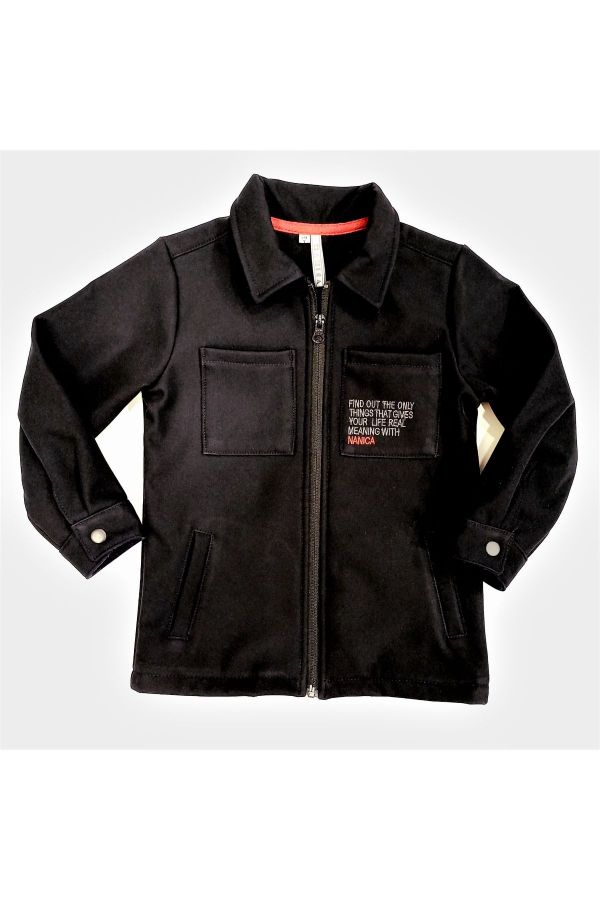 Picture of Nanica 323503 BLACK Boy Puffer Coat